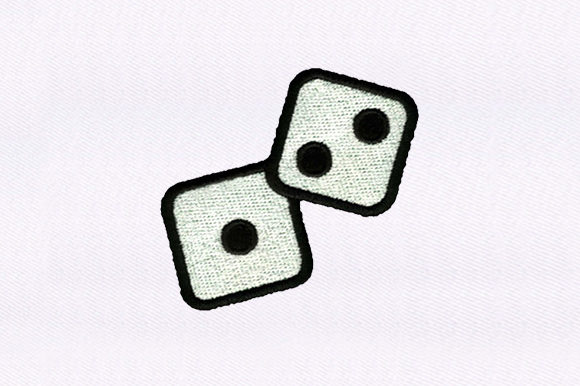 Dice Embroidery Design