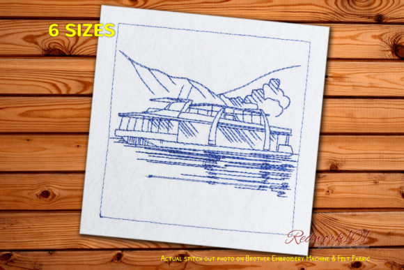 Houseboat Redwork