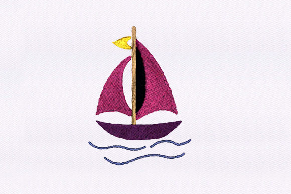Pink Sail Boat