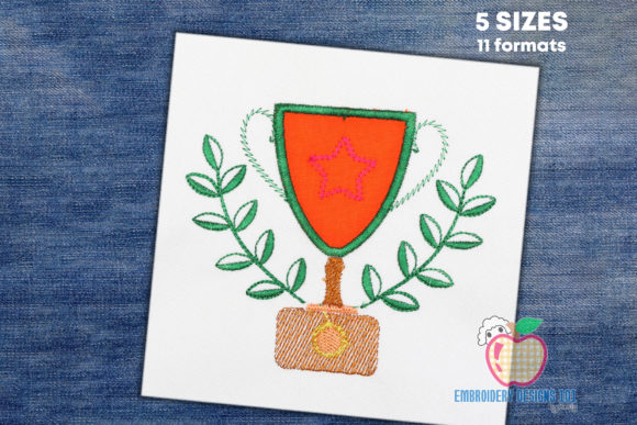 Sports Trophy Applique